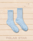 Chaussettes de Pilates antidérapantes Arctic Mist bleu glacier, vue produit