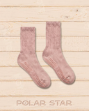 Chaussettes de Pilates antidérapantes Dusty Rose vieux rose, vue produit