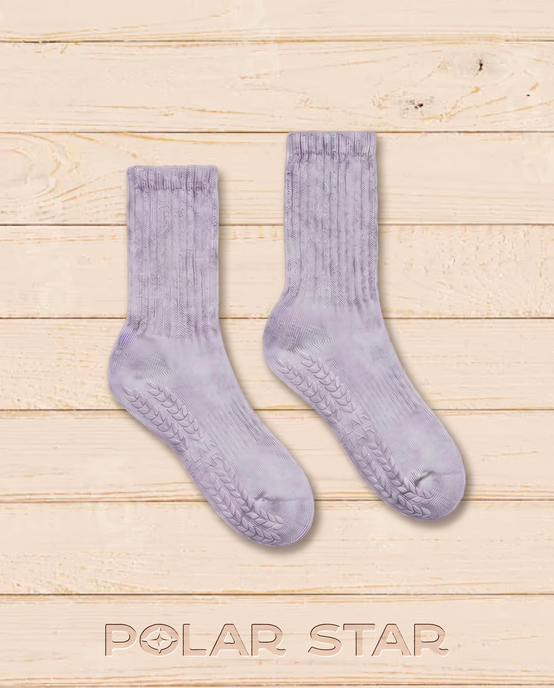 Antislip Pilatessokken Lavender Frost lavendel, productfoto