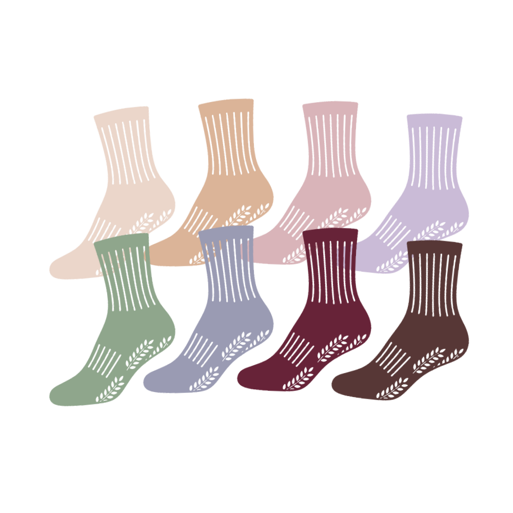 8 paires et plus de grip socks Pilates Polar Star