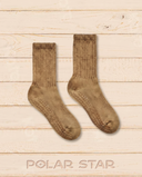 Paire de chaussettes de Pilates Warm Sand beige sable, vue produit